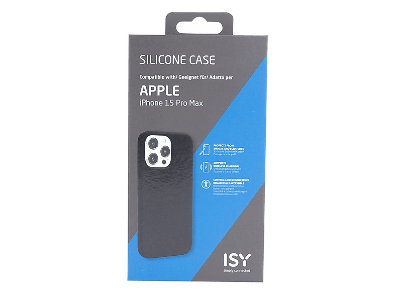 ISY ISC 2335 Backcover, für Apple iPhone 15 Pro Max, Schwarz; Handyhülle — Foto 3 von 4