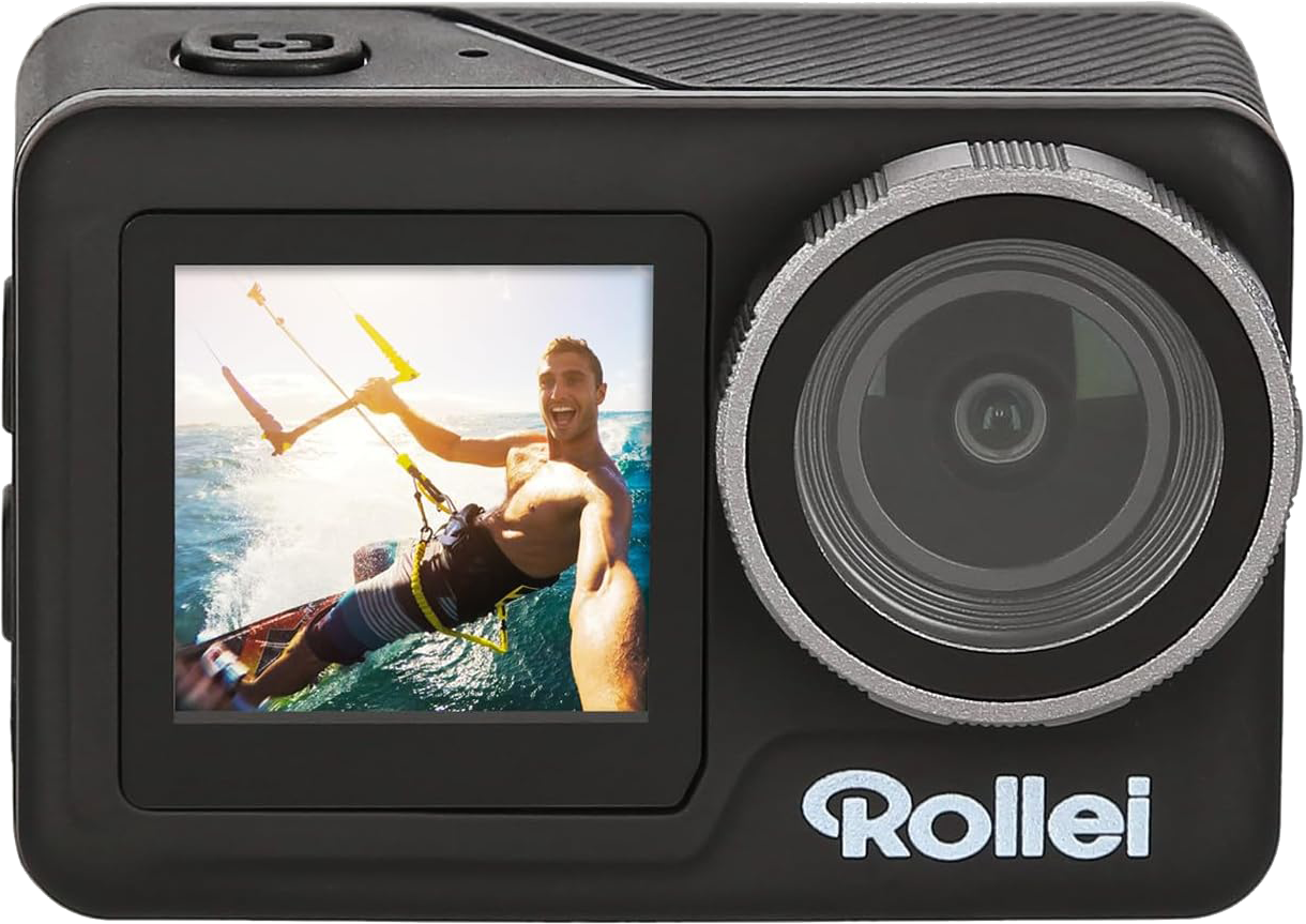 ROLLEI 11S Plus Akciókamera, 4K/60fps 10Mp F2.8 170° wifi képstabi, érintő képernyő, 2 kijelző, vízálló