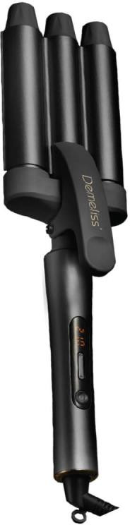 A black hair waver with three barrels.