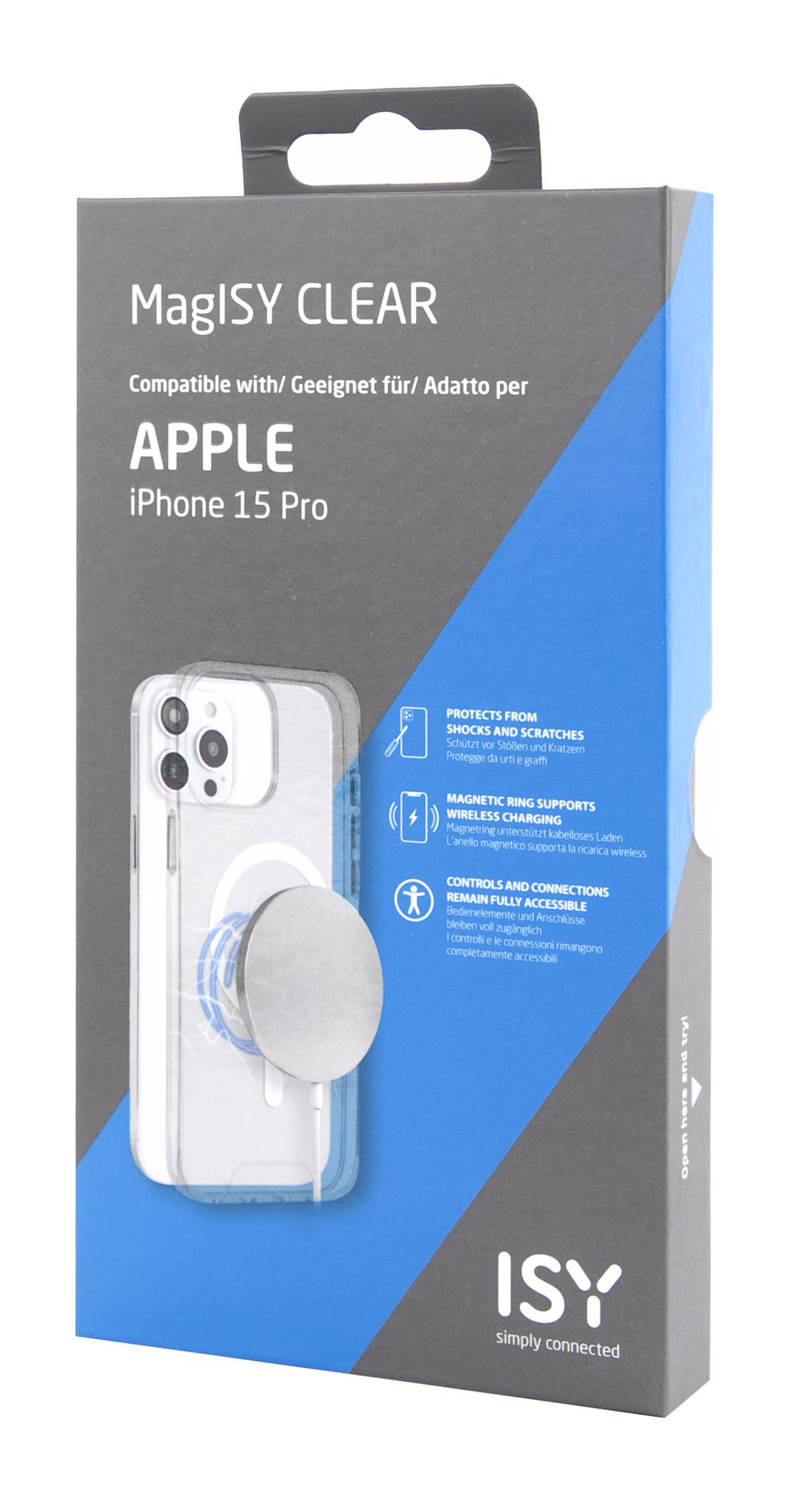 ISY ISC 1112, Apple, Transparent 15 Backcover, iPhone Pro