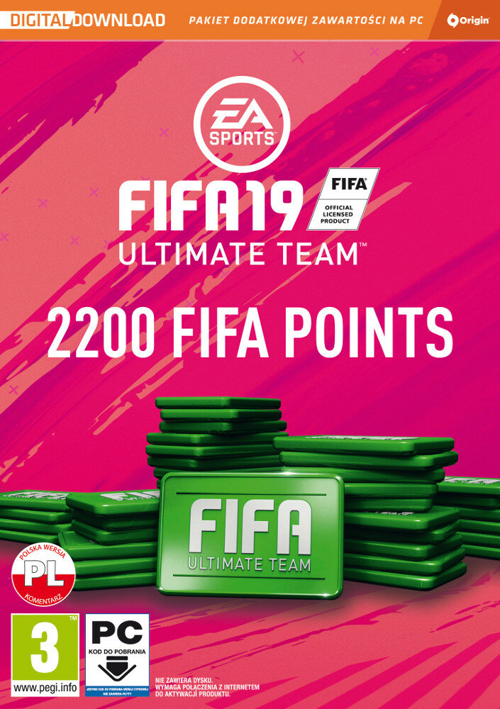 Karta Pre-paid Fifa 19 Ultimate Team 2200 FIFA Points