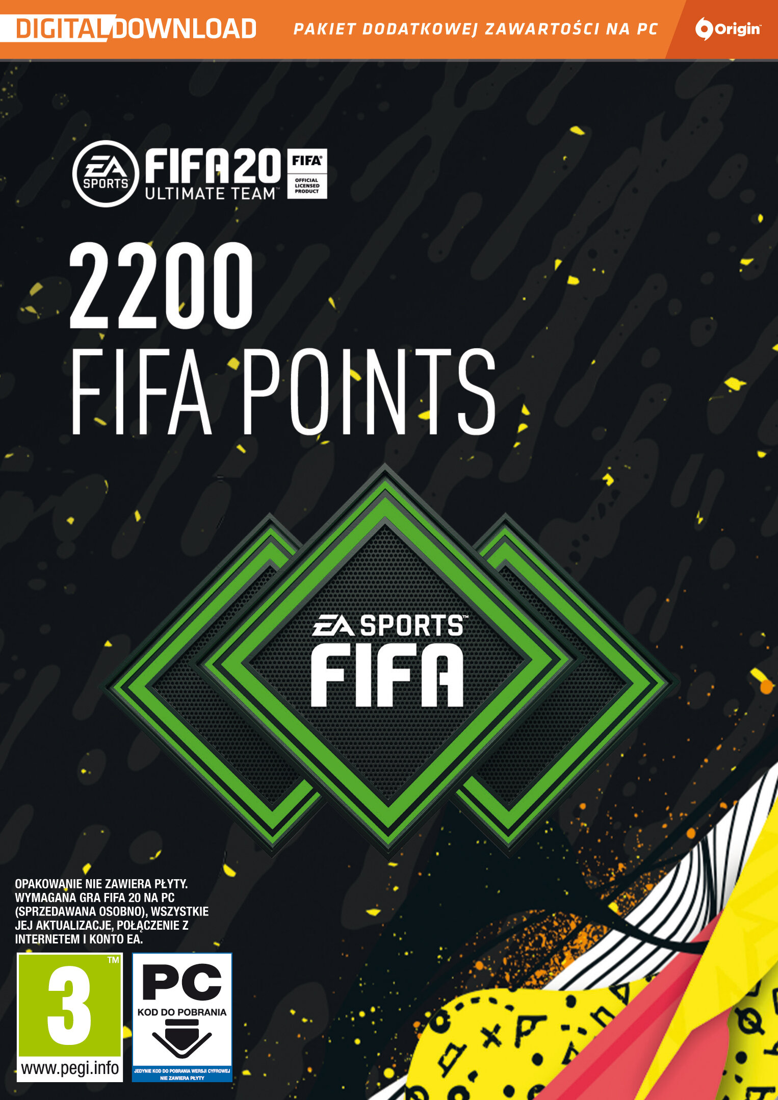 Karta Pre-paid FIFA 20 Ultimate Team 2200 FIFA Points