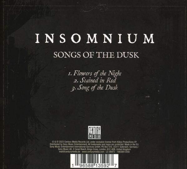 Das Insomnium-Albumcover mit Text und CD-Label.