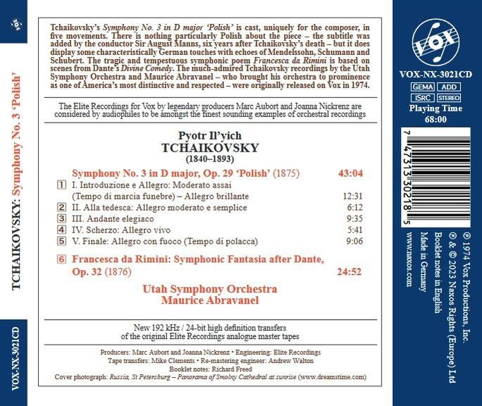 Maurice/utah Symphony Orchestra Abravanel - Symphony No. 3 - Polish  - (CD)