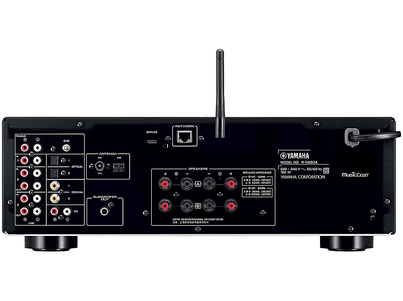 Yamaha R-N600A Stereo Netzwerk Receiver, Schwarz — Foto 5 von 5