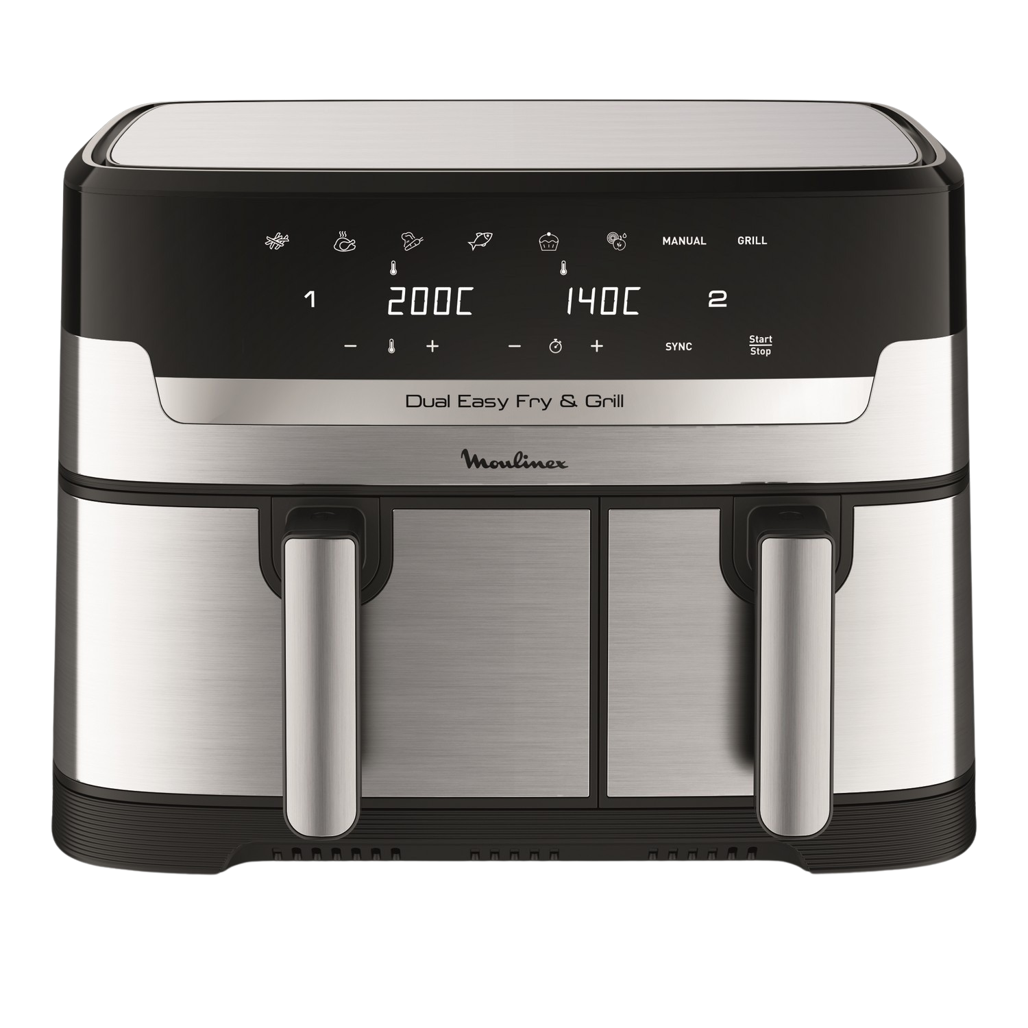 MOULINEX Airfryer Dual Easy Fry & Grill (EZ905D20)