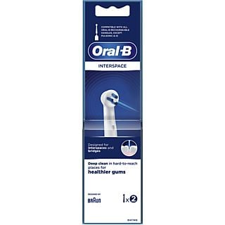 Recambio para cepillo dental - Oral-B IP17, 2 Unidades, Limpieza interdental, Especial ortodoncias, Blanco