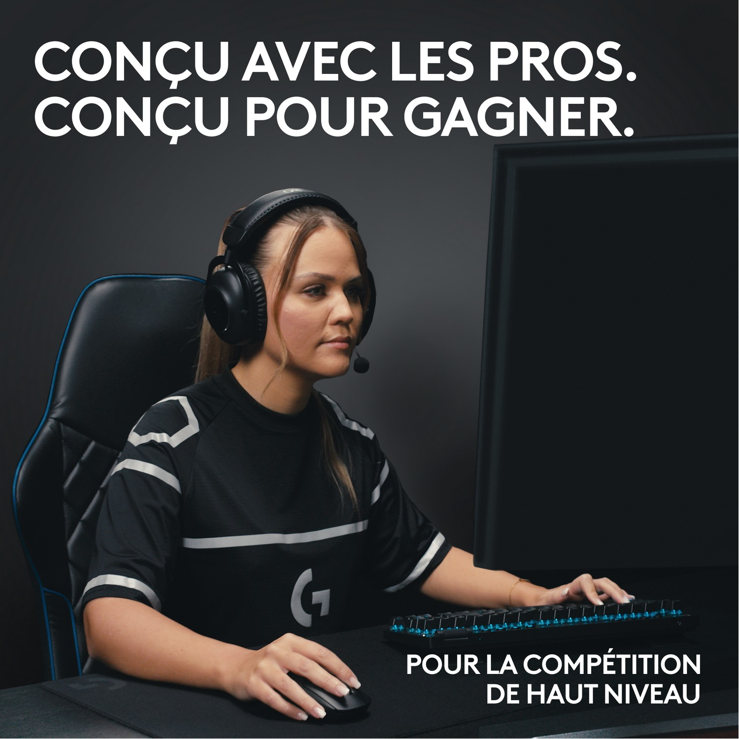 LOGITECH Clavier gamer sans fil G PRO X TKL Lightspeed AZERTY Blanc (920-012145)