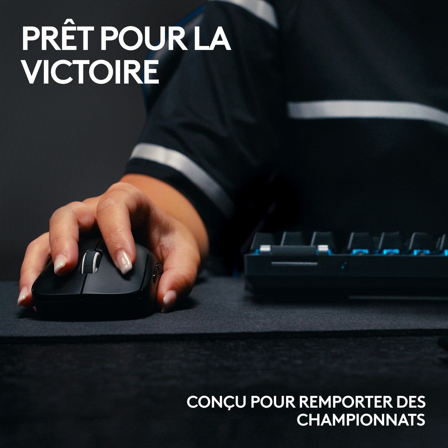 LOGITECH Clavier gamer sans fil G PRO X TKL Lightspeed AZERTY Blanc (920-012145)
