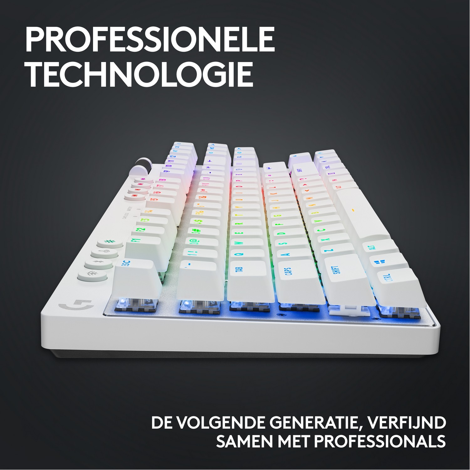 LOGITECH Draadloos gamingtoetsenbord G PRO X TKL Lightspeed AZERTY Wit (920-012145)