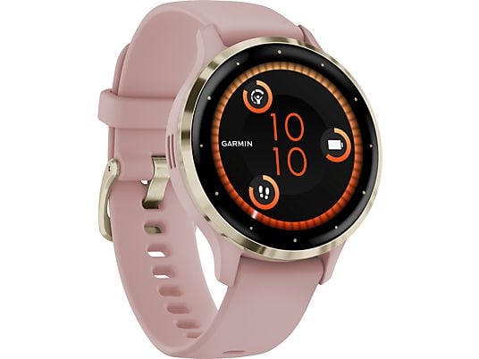 GARMIN Venu 3S - Smartwatch con GPS (110-175 mm, Silicone, Dust Rose/Softgold)