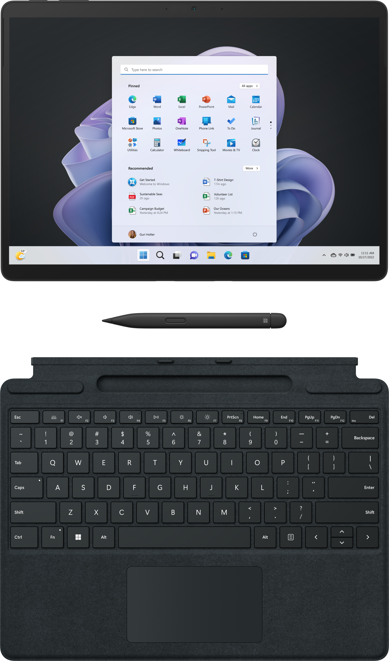 MICROSOFT Surface Pro 9 for Business - Tablet (13 ", 256 GB SSD, Graphit)