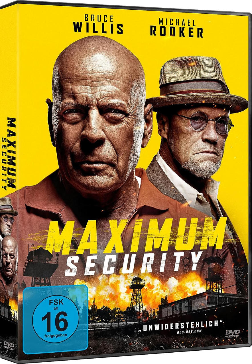 DVD-Hülle des Films Maximum Security mit Bruce Willis.