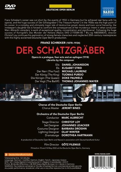 Strid/Johansson/Albrecht/Deutsche Oper Berlin Chor - Der Schatzgräber  - (DVD)