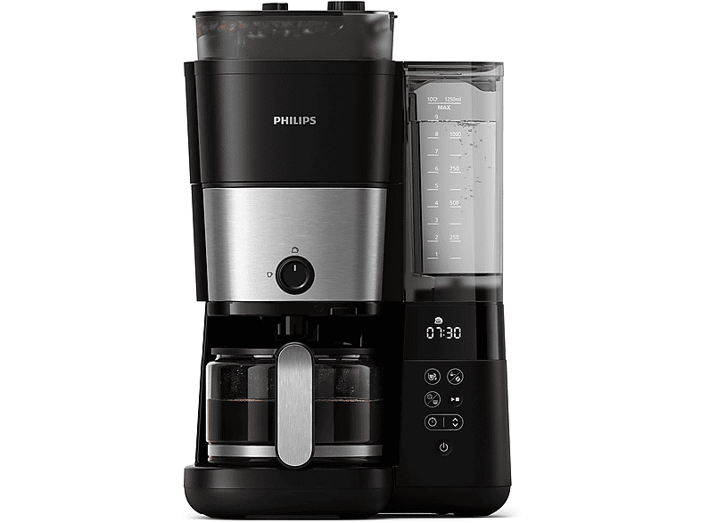 PHILIPS HD7900/50 All-in-1 Brew Kaffeemaschine mit Mahlwerk Schwarz/Silber  online kaufen | MediaMarkt