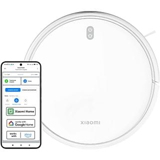 Robot aspirador - Xiaomi Robot Vacuum E12, WiFi, Aspirador y mopa, Tecnología giroscópica, Autonomía 110 min, Control por app, Blanco