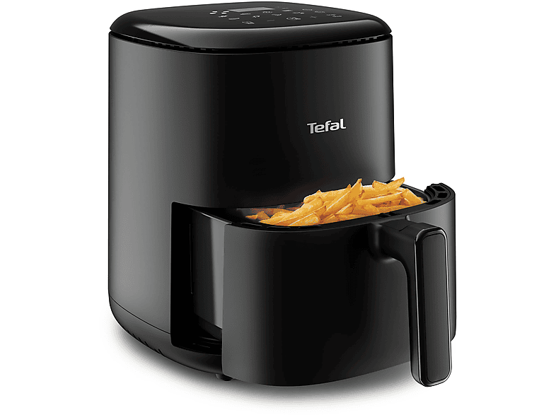 Tefal EY1458 Compact Heißluftfritteuse 3 l, 1300 Watt, Schwarz