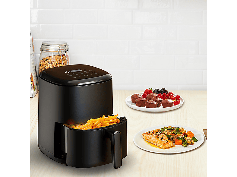 Tefal EY1458 Compact Heißluftfritteuse 3 l, 1300 Watt, Schwarz — Foto 2 von 5