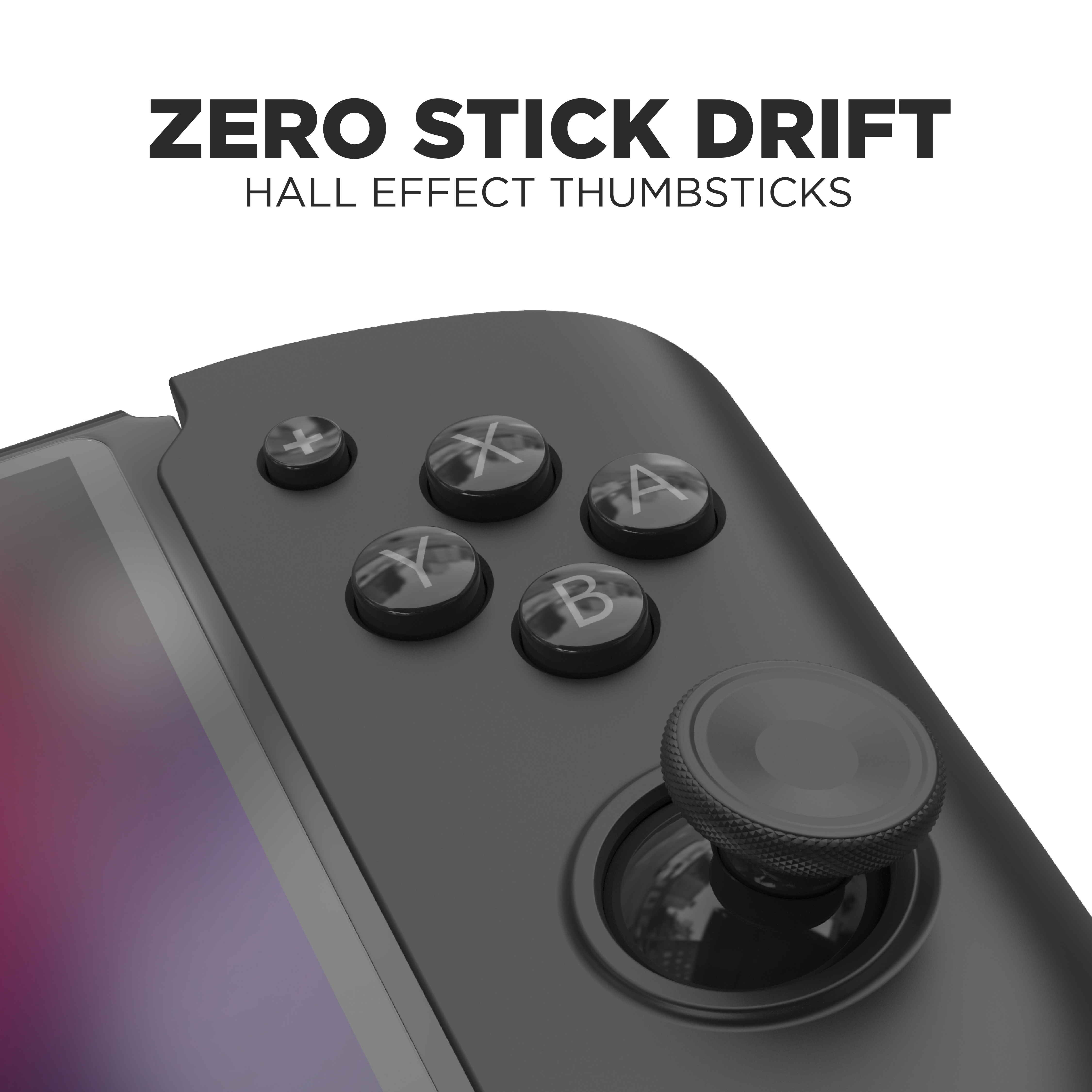 Nahaufnahme eines Gamecontrollers mit den Tasten X, A, Y und B sowie einem Joystick.