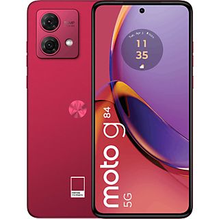 Móvil - Motorola G84, Rojo, 256GB, 12GB RAM, FHD+ 6.5", Snapdragon 695, 5000 mAh, Android 13