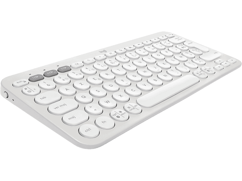 Logitech Draadloos Toetsenbord Pebble Keys 2 K380s Azerty Wit (920-011804)