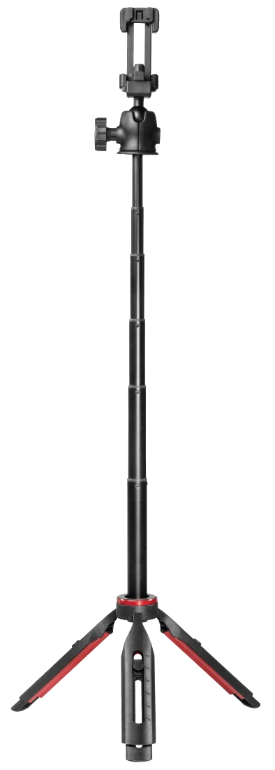 HAMA Solid III 80B asztali mobiltelefon állvány, teleszkópos szár, bluetooth kioldó, fekete (4653)