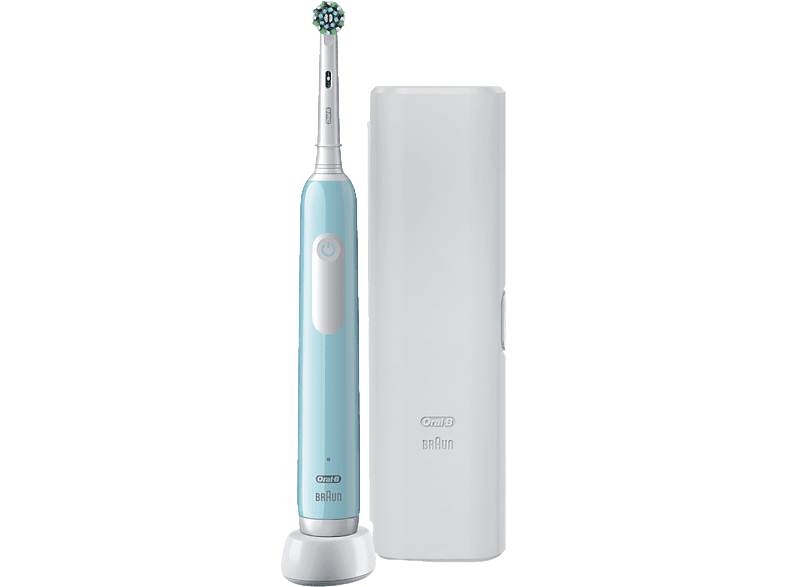 ORAL-B 80714502 Pro Series 1 Elektromos fogkefe, Caribbean kék, db fogkefefej, utazótok