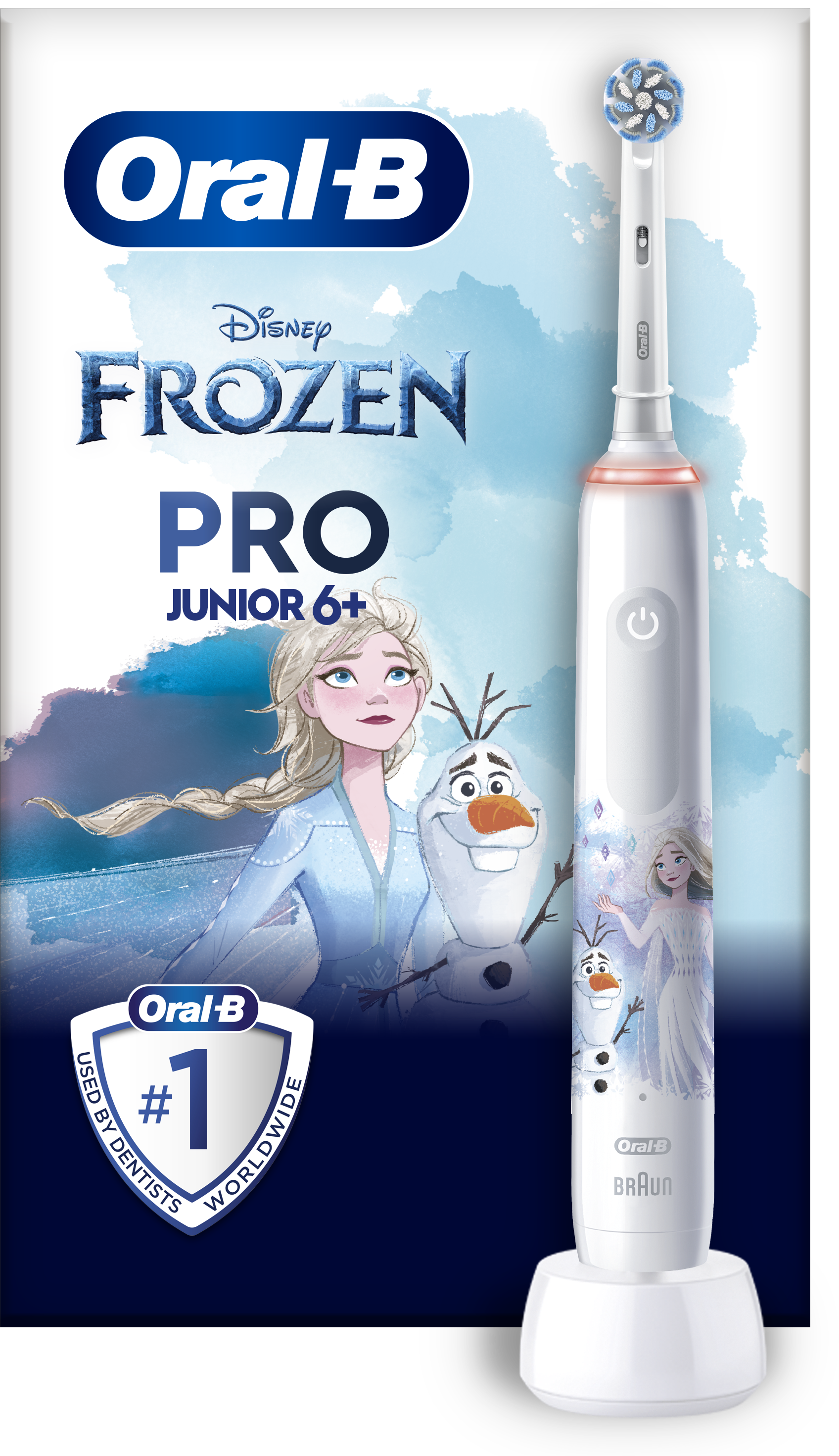ORAL-B 80720521 Pro Junior Elektromos fogkefe, 1 db Jégvarázs markolat, fogkefefej