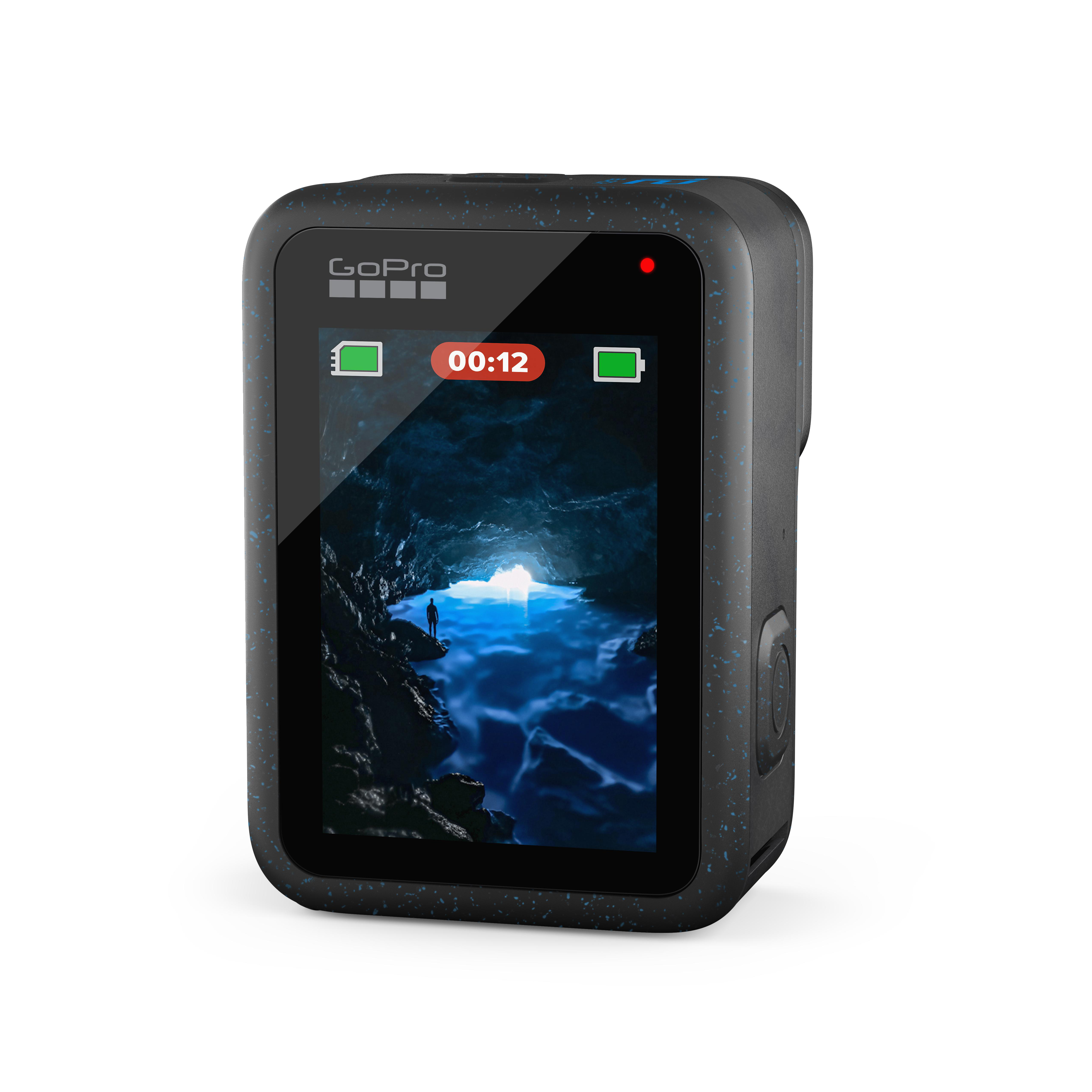 GoPro-Kamera, die eine Höhlenszene zeigt.