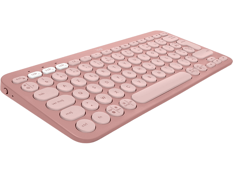 Logitech Draadloos Toetsenbord Pebble Keys 2 K380s Azerty Roze (920-011805)