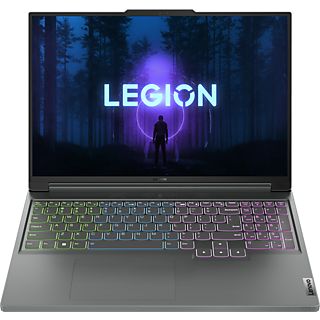 LENOVO Legion Slim 5 16IRH8 - Ordinateur portable de jeux, 16 ", Intel® Core™ i7, 512 GB SSD, 16 GB RAM, NVIDIA GeForce RTX™ 4060 (8 GB, GDDR6), Storm Grey