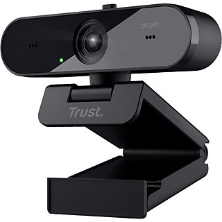 TRUST Taxon ECO - QHD 2K Webcam - Zwart - Dubbele microfoon - Privacyfilter - Inclusief statief - Automatische focus