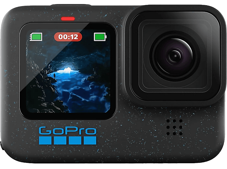 GoPro Hero12 Black Action Cam, 5.3K60, 27 MP Foto, Hypersmooth 6.0, 2x längere Akkulaufzeit