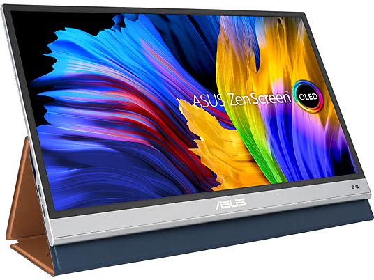 ASUS ZenScreen OLED MQ13AH - Portabler Monitor, 13.3 ", Full-HD, 60 Hz, Silber