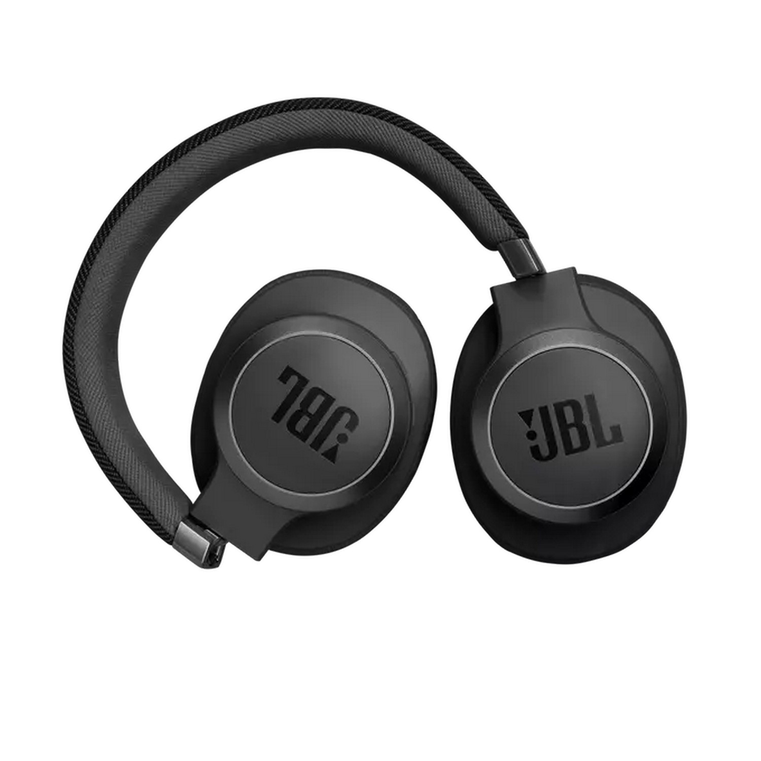 Black over-ear headphones with JBL logo on earcups and headband.