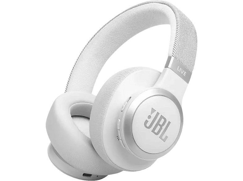 JBL Live 770nc JBLlive770ncwht Over-ear Draadloze Hoofdtelefoon Met Noise-cancelling Wit