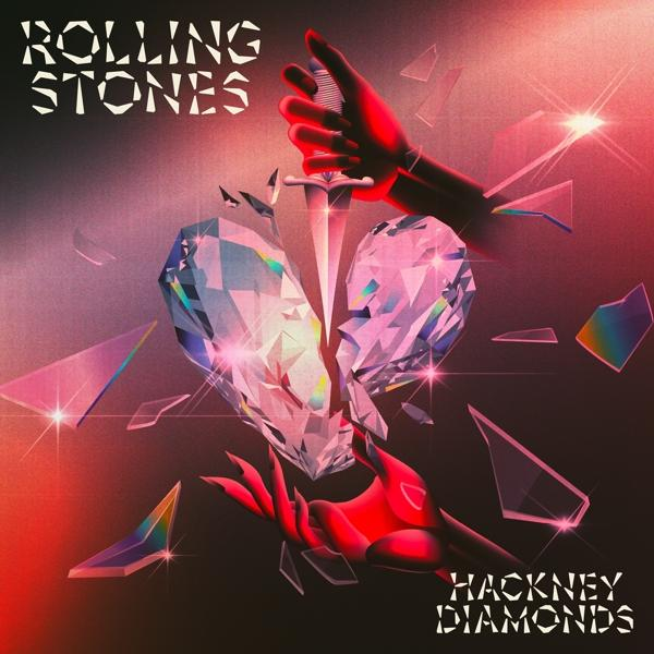 Albumcover: Herzform zersplittert, Hände halten Schwert, mit 'Rolling Stones'.
