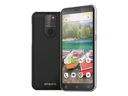 EMPORIA SMART.5mini - Smartphone (4.95 ", 64 GB, Schwarz)