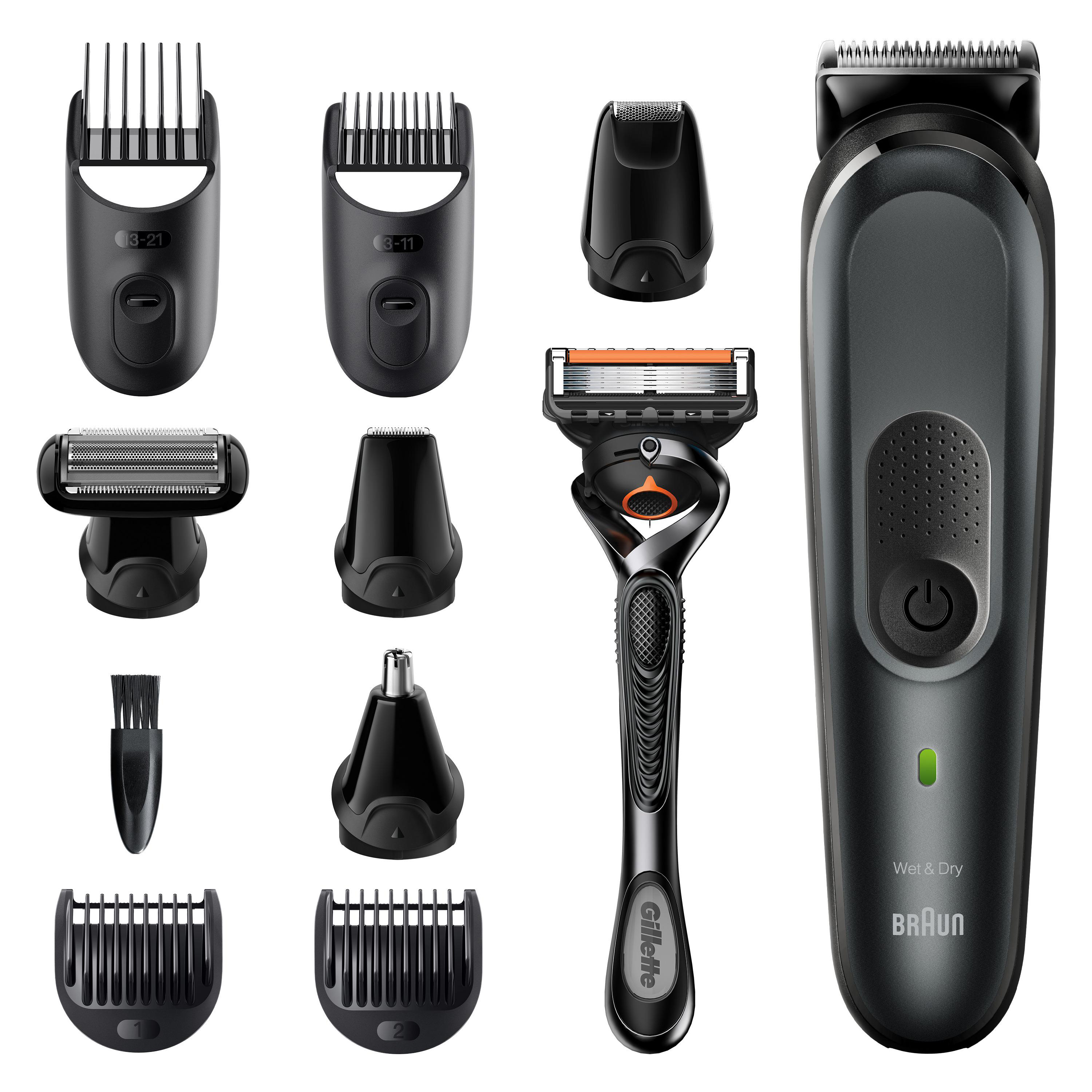 BRAUN MGK 7321, Multigroomer, Black/Slate Grey