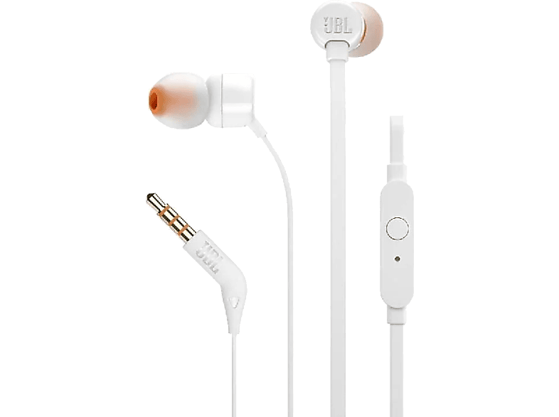 Auriculares JBL T110 In-Ear Micrófono Integrado Cable Plano - Blanco,  oferta LOi.