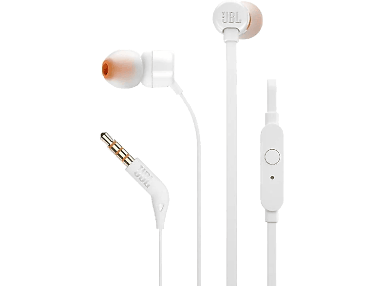 Audífonos JBL T110 Wired In-ear Blanco