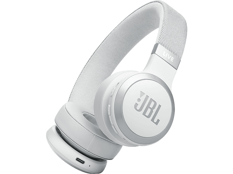 JBL Live 670NC On-Ear Draadloze Hoofdtelefoon met Noise-cancelling Wit