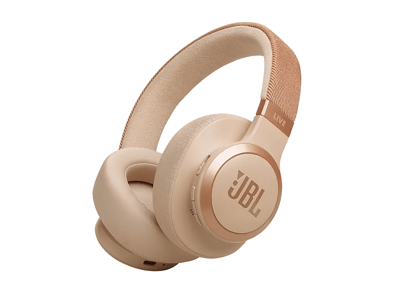 JBL Live 770NC Draadloze Over-ear Noise-cancelling Hoofdtelefoon Beige