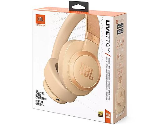 JBL Live 770NC - Draadloze hoofdtelefoon Beige (JBLLIVE770NCSAT)