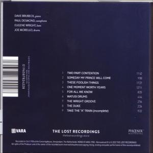 The Dave Brubeck Quartet - Debut in the Netherlands 1958  - (CD)