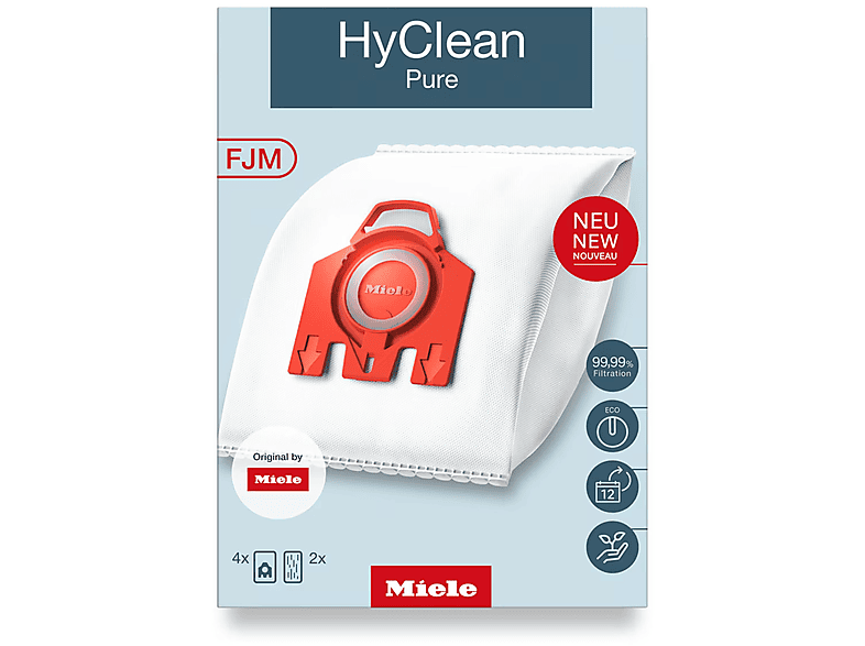 Miele Confezione 4 sacchetti per aspirapolvere compatibile Complete  C3/C2/C1 - HyClean GN 3D (4) 9917730