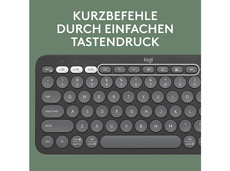 Thumbnail - LOGITECH Pebble Keys 2 K380s, Easy-Switch für Windows, macOS, iPadOS, Android, ChromeOS, Tastatur, Standard, Sonstiges, ...