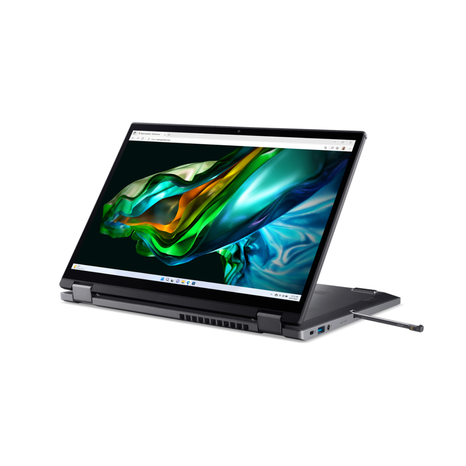 BRUNI 2x Basics-Clear Schutzfolie (für Acer Aspire 5 Spin (A5SP14-51MTN