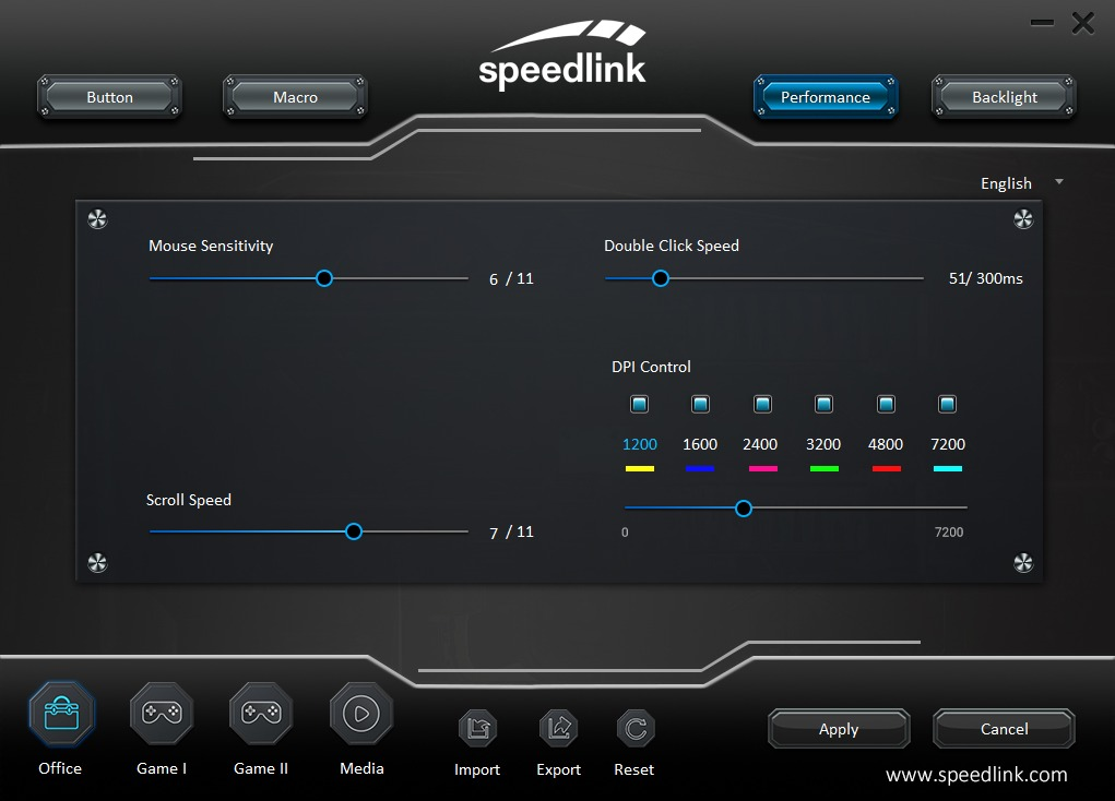 SPEEDLINK TAUROX Gaming Maus, Schwarz