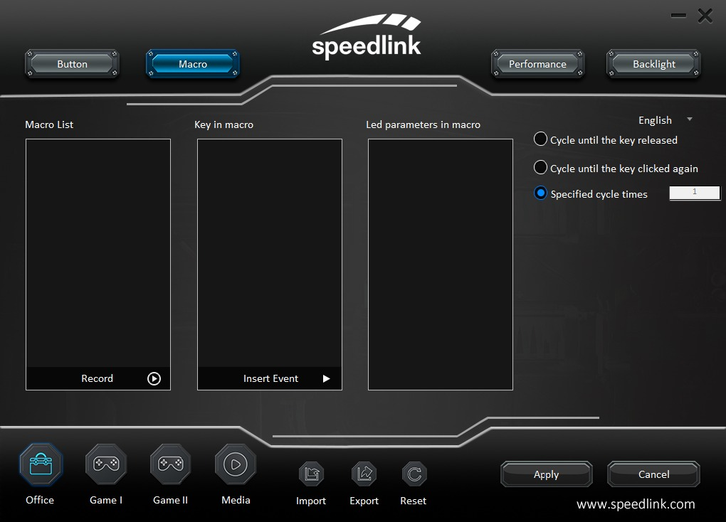 SPEEDLINK TAUROX Gaming Maus, Schwarz
